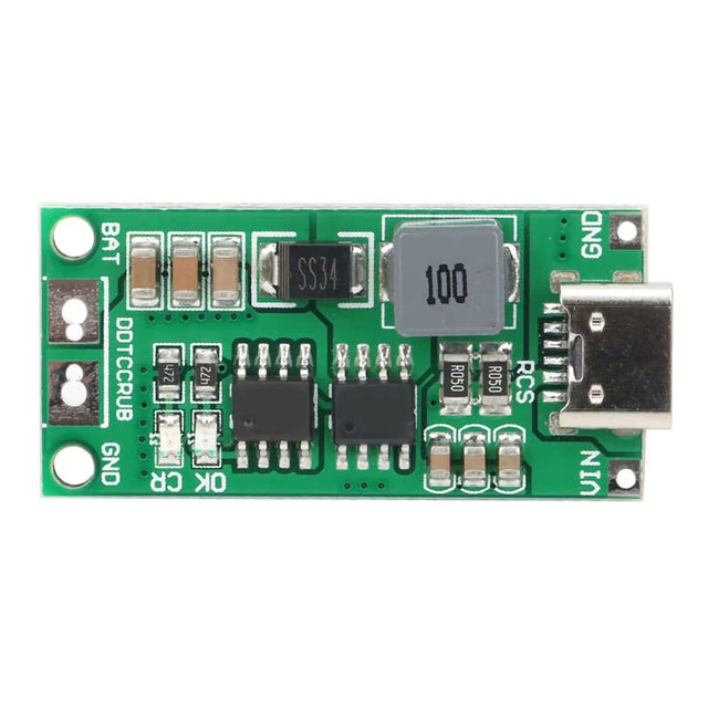 10 Pcs Type-C BMS 18650 Battery Charger Boost Pack - Photo 2
